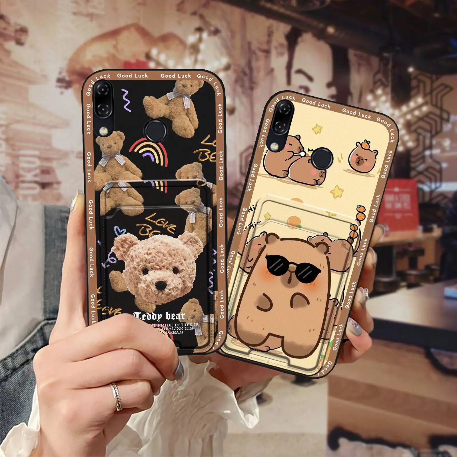 Card sleeve Cartoon Phone Case For ASUS ZenFone 5 ZE620KL/ZS620KL Graffiti Shockproof Cute Anti-dust protective Durable