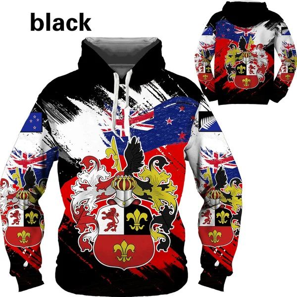 

Men and Women Fashion Cartoon 3D Hoodies Ancient Knight Badge Arms Print Loose Hooded Sweatshirt Casual Harajuku Pullovers