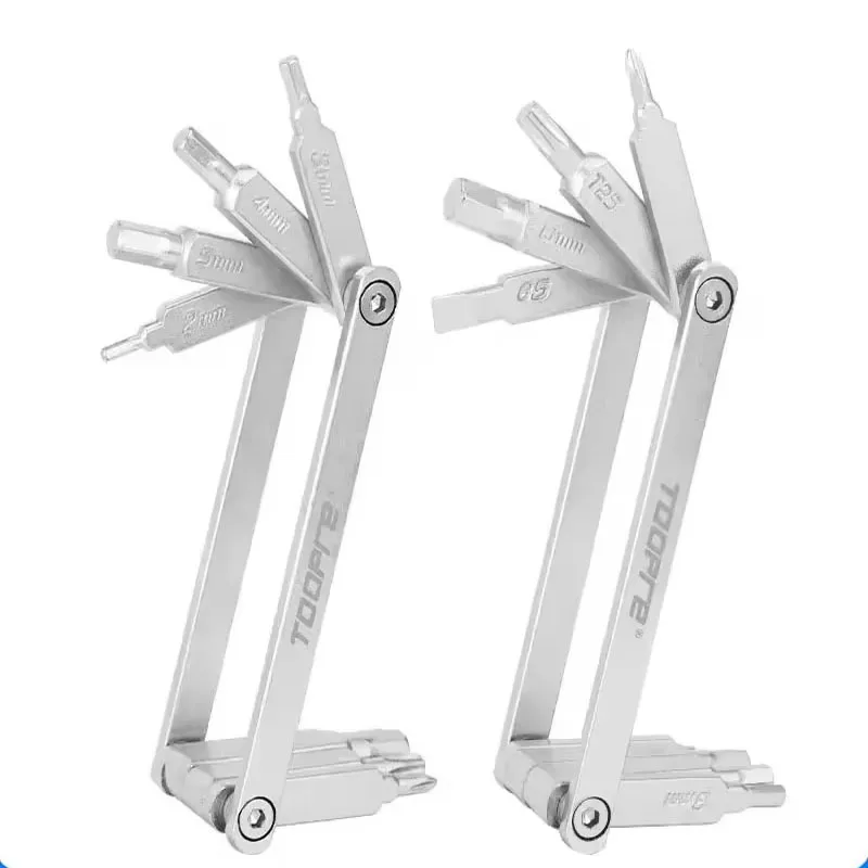 Bicycle Repair Tool Allen Screwdriver Wrench Portable Folding Mountain Bike Multifunctional Disassembly Kit Amagi