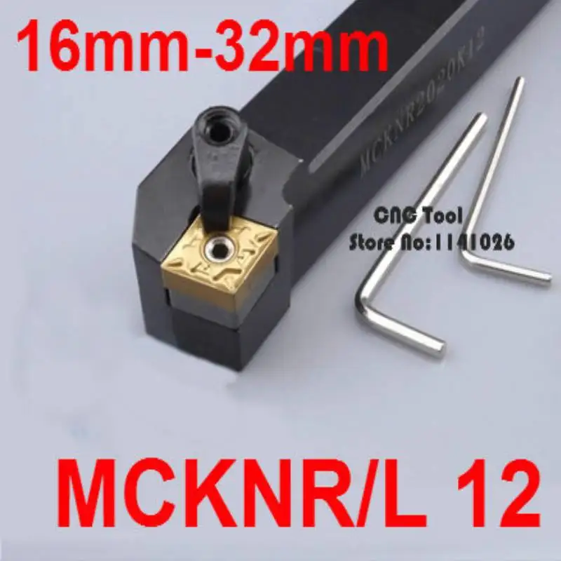 Ángulo de 75 MCKNR1616H12 MCKNR2020K12 MCKNR2525M12 MCKNR3232P12 MCKNR2525M16 MCKNR3232P16/19 MCKNL2525K12 MCKNL herramientas de torneado CNC