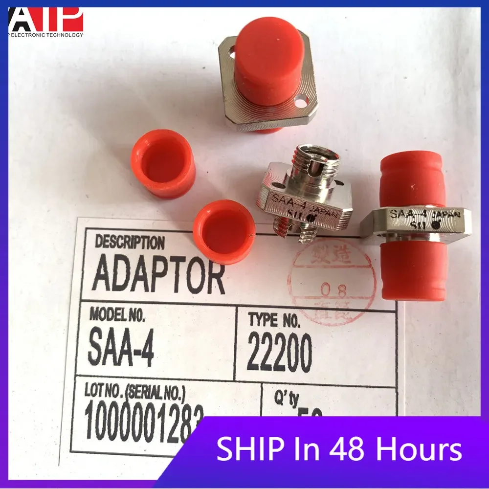 

5PCS SAA-4 import Seiko connector coupler FC/PC flange adapter red hat round head genuine Original spot inventory