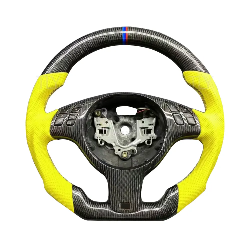 E46 Steering Wheel For Volante Bmw Lenkrad E46 M3 3 Series Coupe Sedan Carbon Fiber Steering Wheel