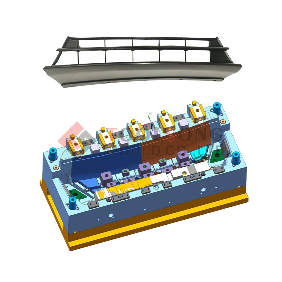 سعر المصنع السيارات شبكة المبرد الوفير العفن تصميم تصنيع قطع غيار السيارات الأمامية والخلفية Taizhou