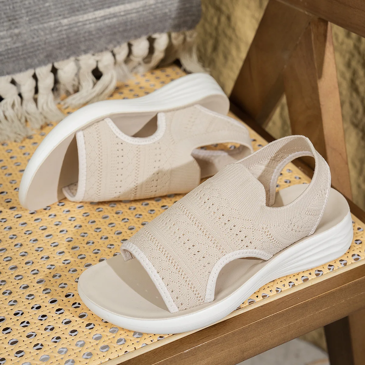 Sandals Women-Summer Shoes Elegant Orthopedic Sports Sandals Comfortable Barefoot Shoes Open Summer Shoes Outdoor Sandals