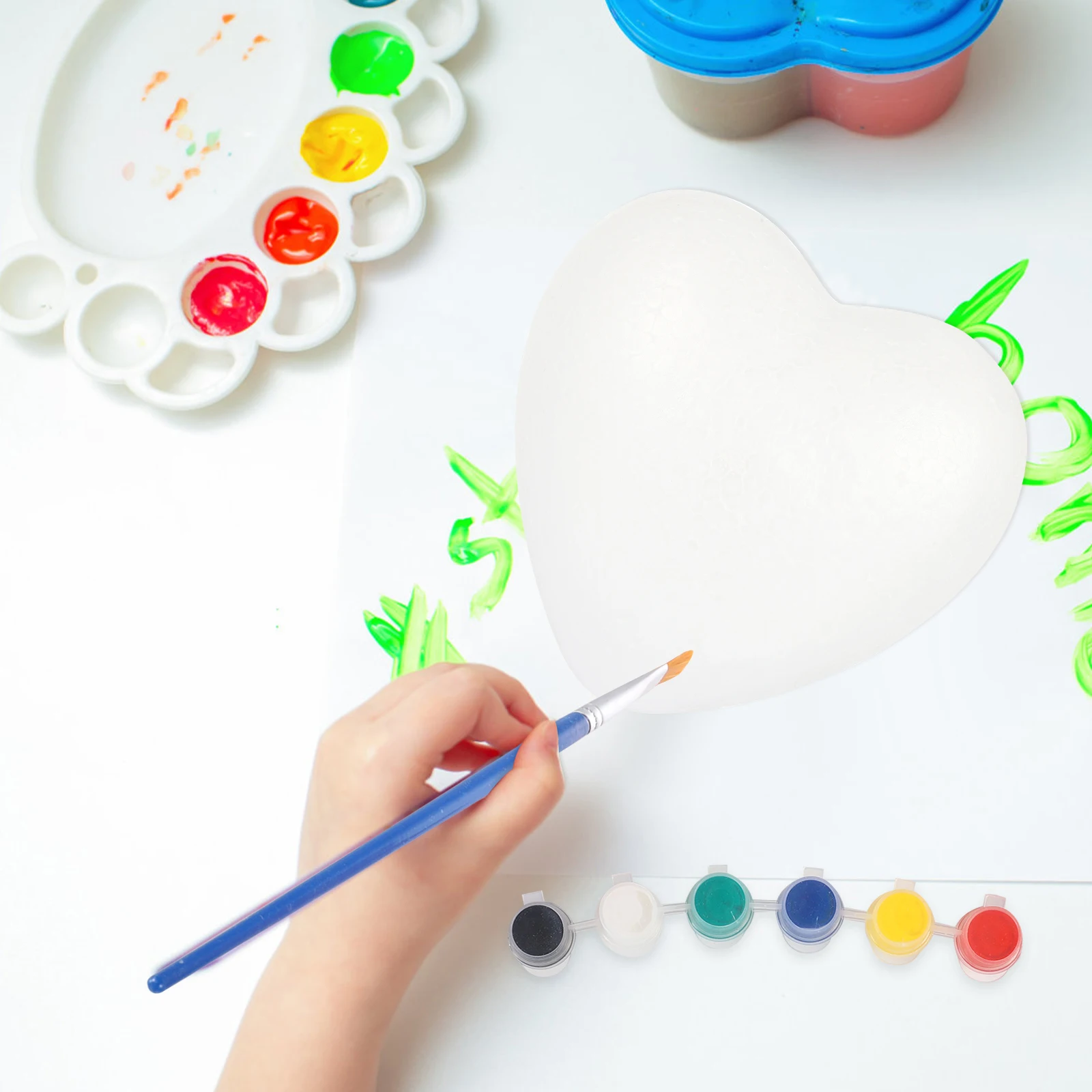 

Heart-Shaped Polystyrene 15cm White Perfect for Projects Weddings Festivals Decorations
