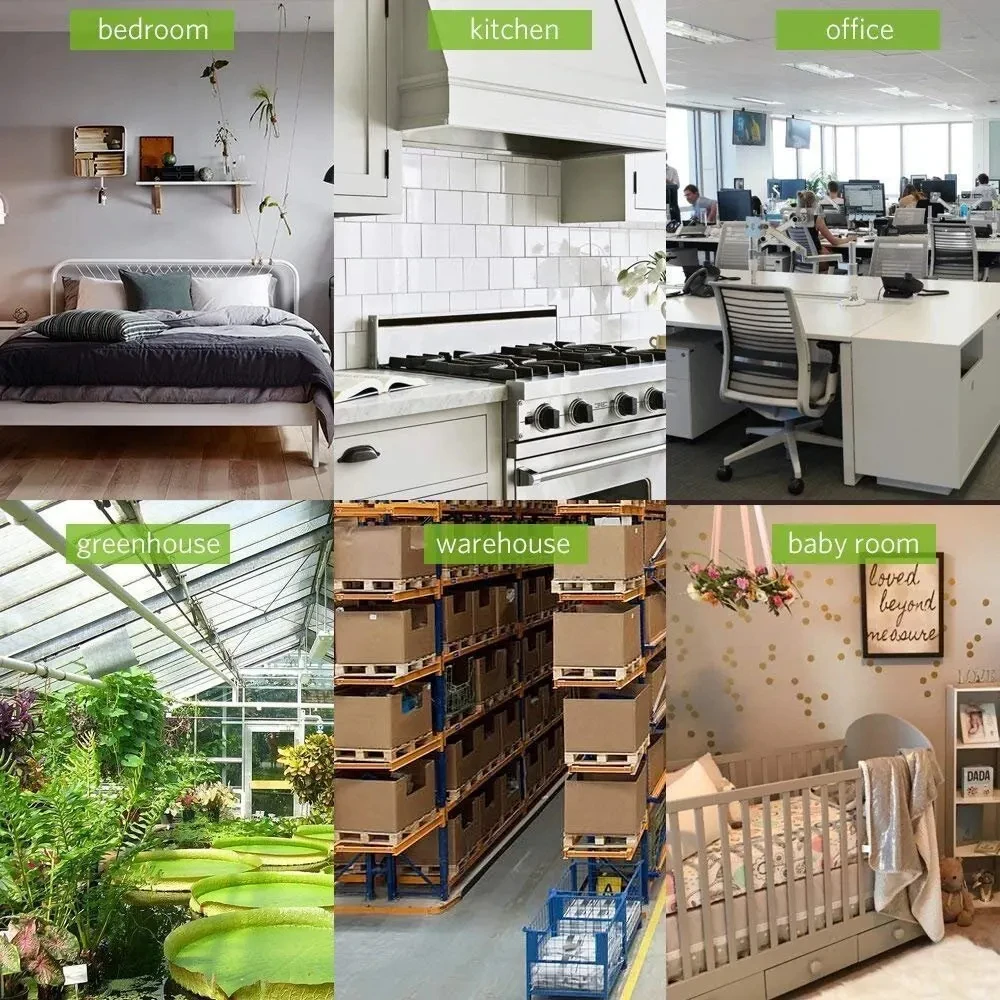 HACHANLUN LCD Electronic Digital Temperature Humidity Meter Hygrometer Home Thermometer Indoor Outdoor Weather Station Clock