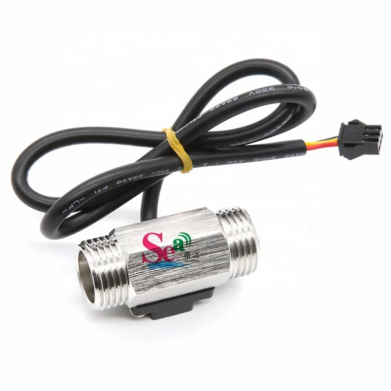 

Бренд SEA, хит продаж, заводская цена, YF-B1 G1/2 дюйма, турбина из нержавеющей стали, 1–25 л/мин, датчик расхода воды с импульсным выходом Холла NPN