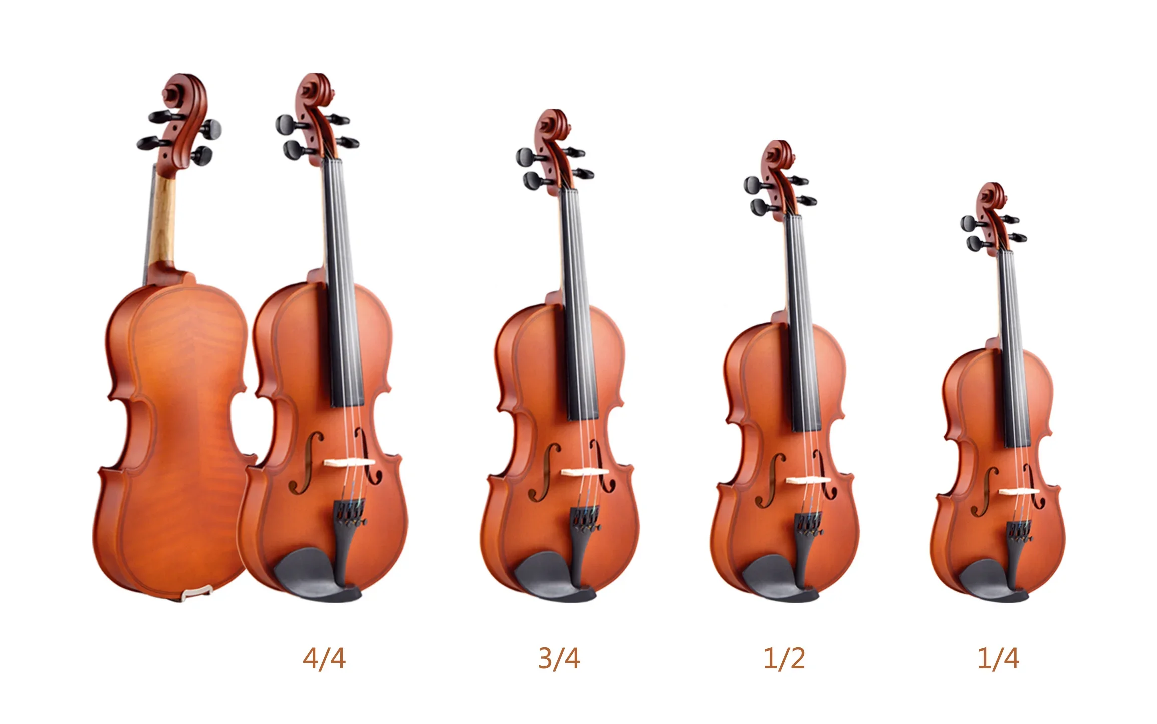 Wholesale/OEM Best Student Violin Suppliers Tiger Stripes Violin Professional 1/4 2/4 3/4 4/4 Violins From China