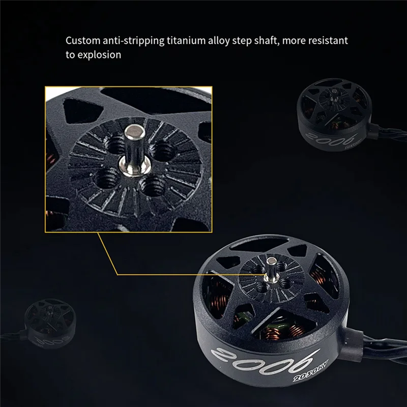 

4 шт. 2006 2030KV бесщеточный двигатель FPV Запчасти Аксессуары Запчасти для радиоуправляемых дронов DIY для 3-4/4-6 дюймов FPV