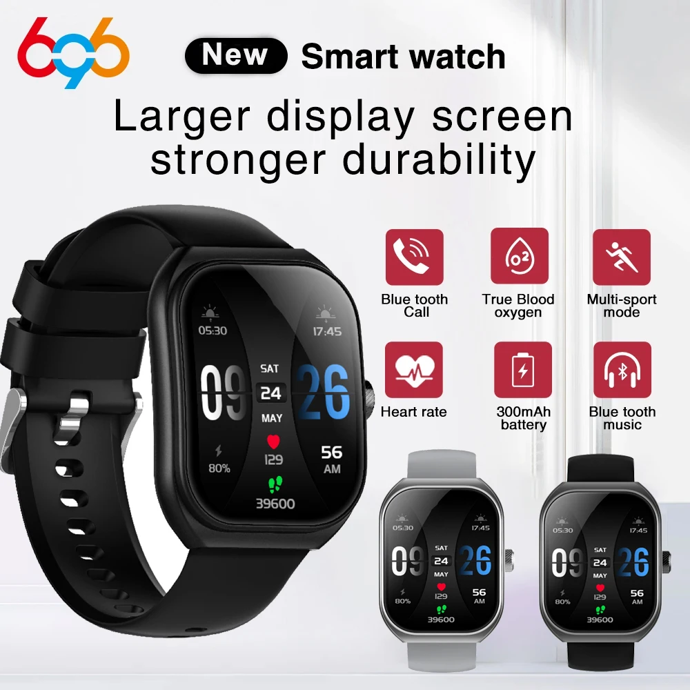 

2.01" 3D Curved Screen Smartwatch Waterproof Blue Tooth Call Smart Watches Men Health Heart Rate Monitoring Sleep Sports Fitness