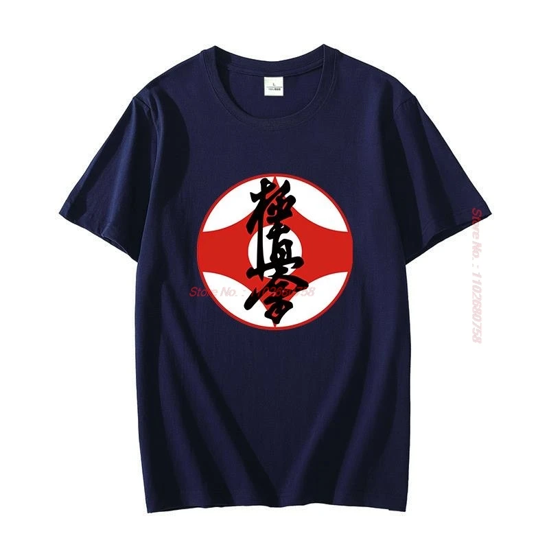 New Shirts And T-Shirts Japan Kanji Logo Karate Kyokushin Graphic T Shirts Big Size Short Sleeve T Shirt Cotton Man T Shirt