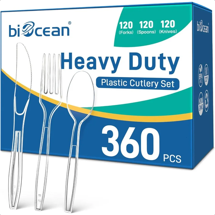 360 Count Clear Pla… - image