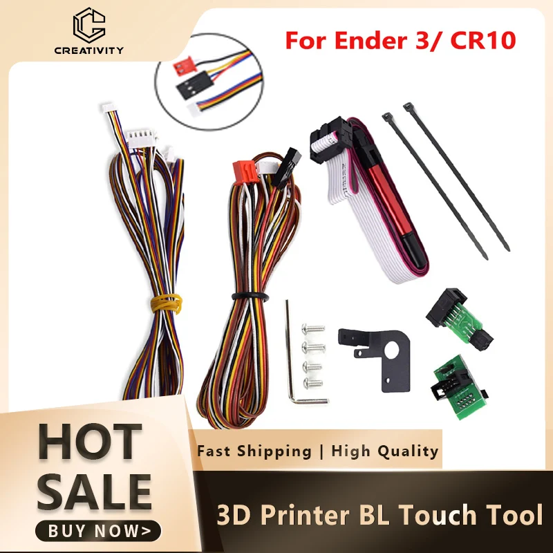 3D Printer BL Touch Cable 1.5M wire Extension Cable 3D Touch Wire Five-Color Cable For Ender 3 CR 10 With Wrench Screw Bracket