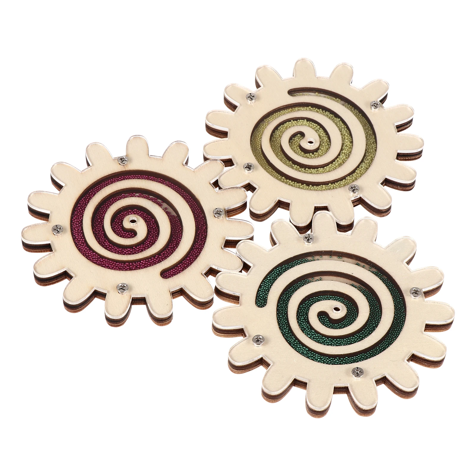 

3pcs Wood Slices Diy Graffiti Kit Kids Wooden Craft Unfinished Decoration Blank Wood Chips Creative Handmade Ornament For