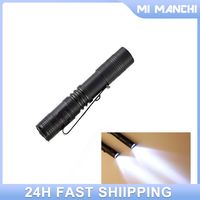 Portable Mini Penlight LED Clip Flashlight Torch XPE-R3 Pocket Light 1 Switch Modes Outdoor Camping Light AAA Flashlight Lamp