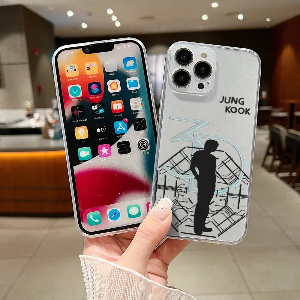 J-JUNGKOOK 3D JK Phone Case For Samsung S24 S23 S22 S21 S20 S10 FE Note20 Note10 Plus Ultra Lite 5G Clear Soft TPU Cover