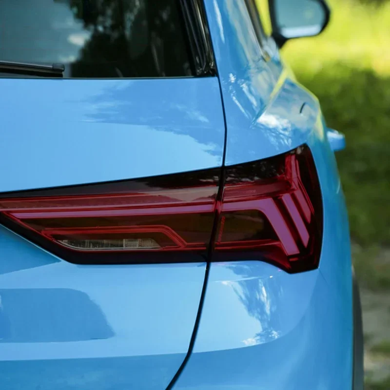 Auto-Scheinwerfer-Schutzfolie Rauchschwarze Tönungsfolie Transparenter TPU-Aufkleber für Audi Q3 F3 RSQ3 Sportback 2019 – Detail 1