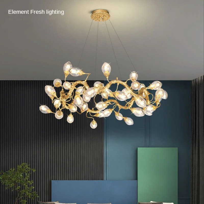 All Fruiter Dinosaur Egg Ceiling Chandeliers Modern LED Living Dining Room Pendent Lamp Home Decor Hanging Light Luster Fixtures