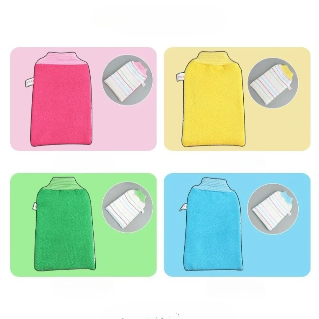 Guante de baño exfoliante para ducha, guante de masaje para Spa, eliminador de piel muerta, paño de limpieza para el baño, 1 ud.