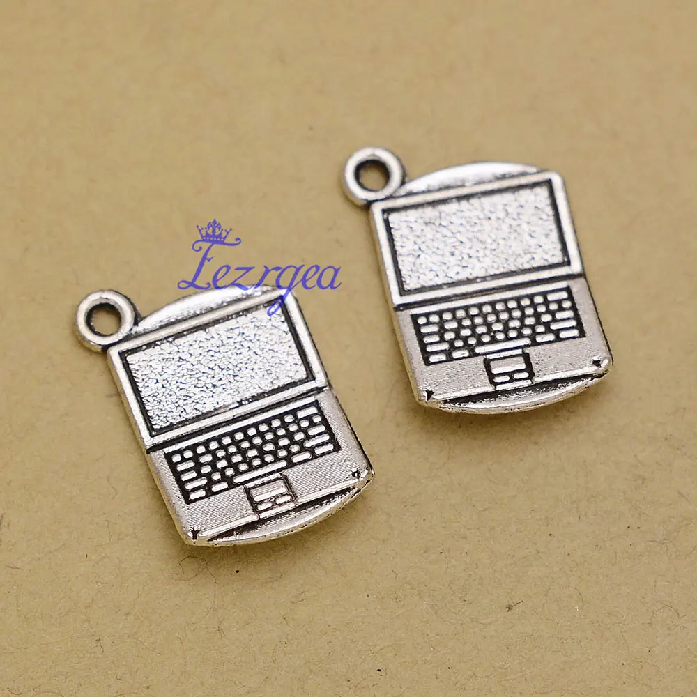 15 sztuk/partii Vintage studium malowanie Charms chemia ukończenie szkoły Cap Laptop kredka autobus wisiorki dla Diy akcesoria do wyrobu biżuterii — zdjęcie 3