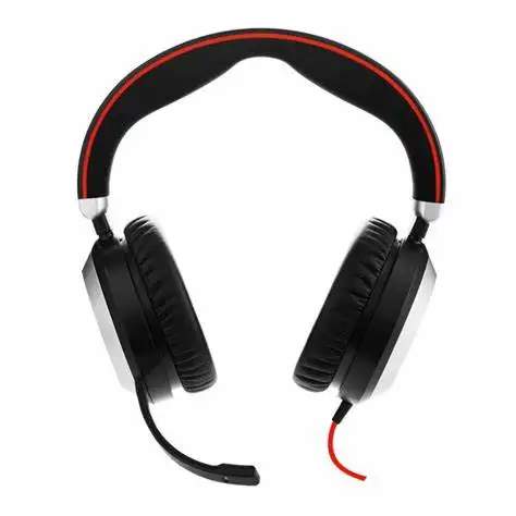 

2025 hot sale Jabra Evolve 80 MS Wired Headset Professional headset with Noise Cancellation for Calls and Music, Features World