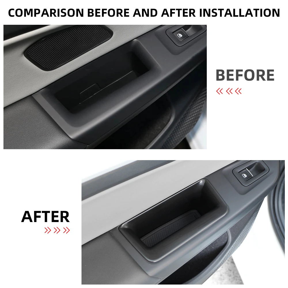 Auto-Türaufbewahrungsbox für Volkswagen VW Golf 8 MK8 GTI GTE R 2020 - 2026 Türen Armlehnen-Organizer Zubehör – Detail 2
