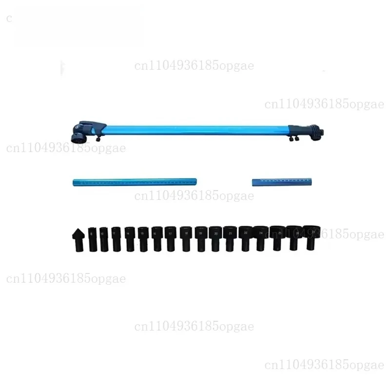 Steel body repair kit with 2D measuring system and sheet metal measuring ruler, basic body repair equipment