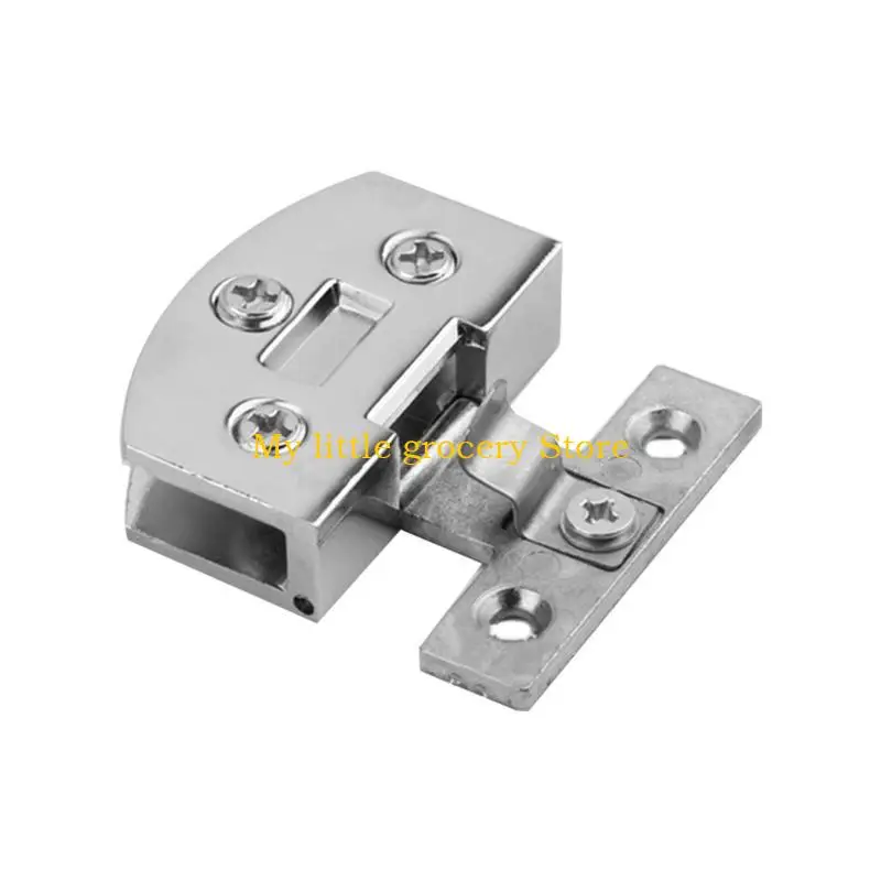 D5BD Frameless Shower Door Hinges Glass Door Hinge Furniture Wine Cabinet Glass Clamps Replacement Parts Wear-resistant