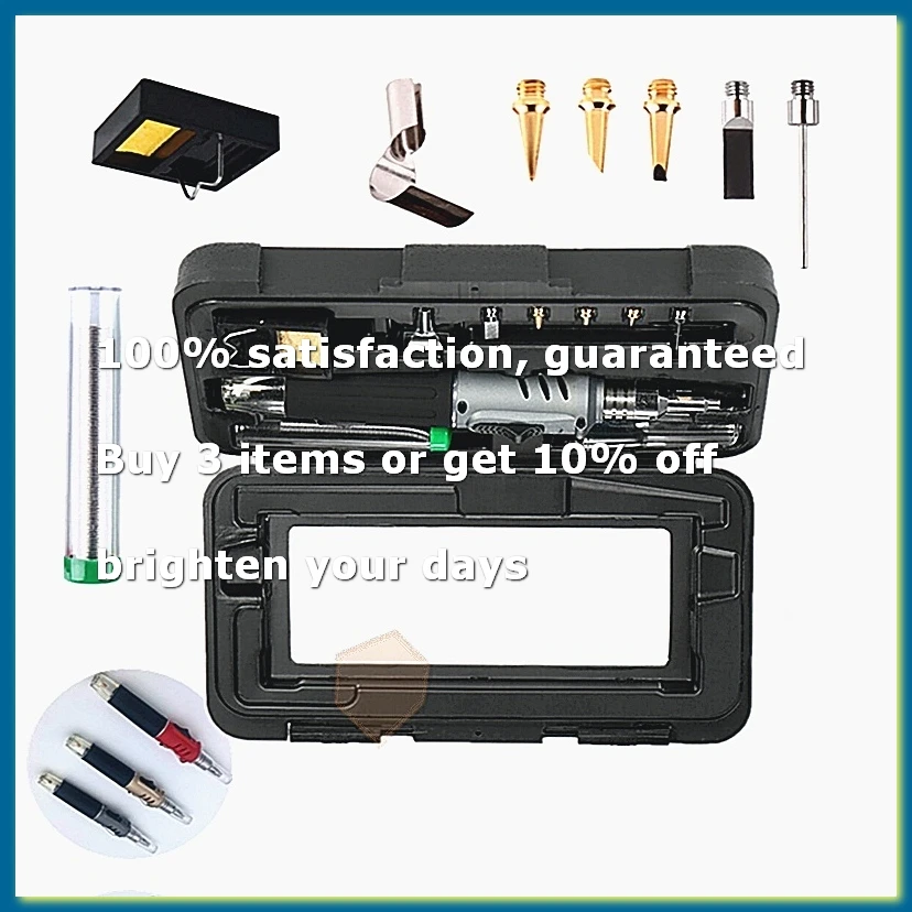 10-In1 Gas Soldering Iron Portable Constant Temperature Electronic Maintenance Set Welding Accessories Welding Table Set