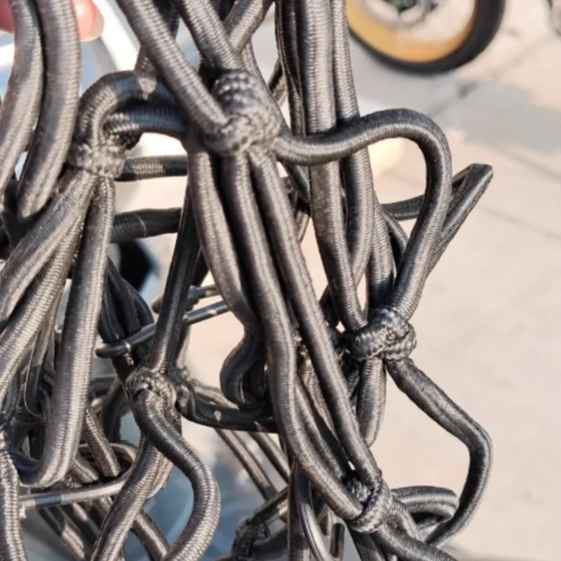 شبكة بضائع للدراجات النارية، شبكات أمتعة مرنة لسكوتر الدراجة النارية، ملحقات منظم حامل بنجي شديدة التحمل #5