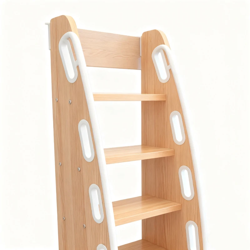 梯子、幅広ペダル、カスタム吊り下げ式梯子、厚みのある寮用梯子、無垢材、単品販売、木製梯子