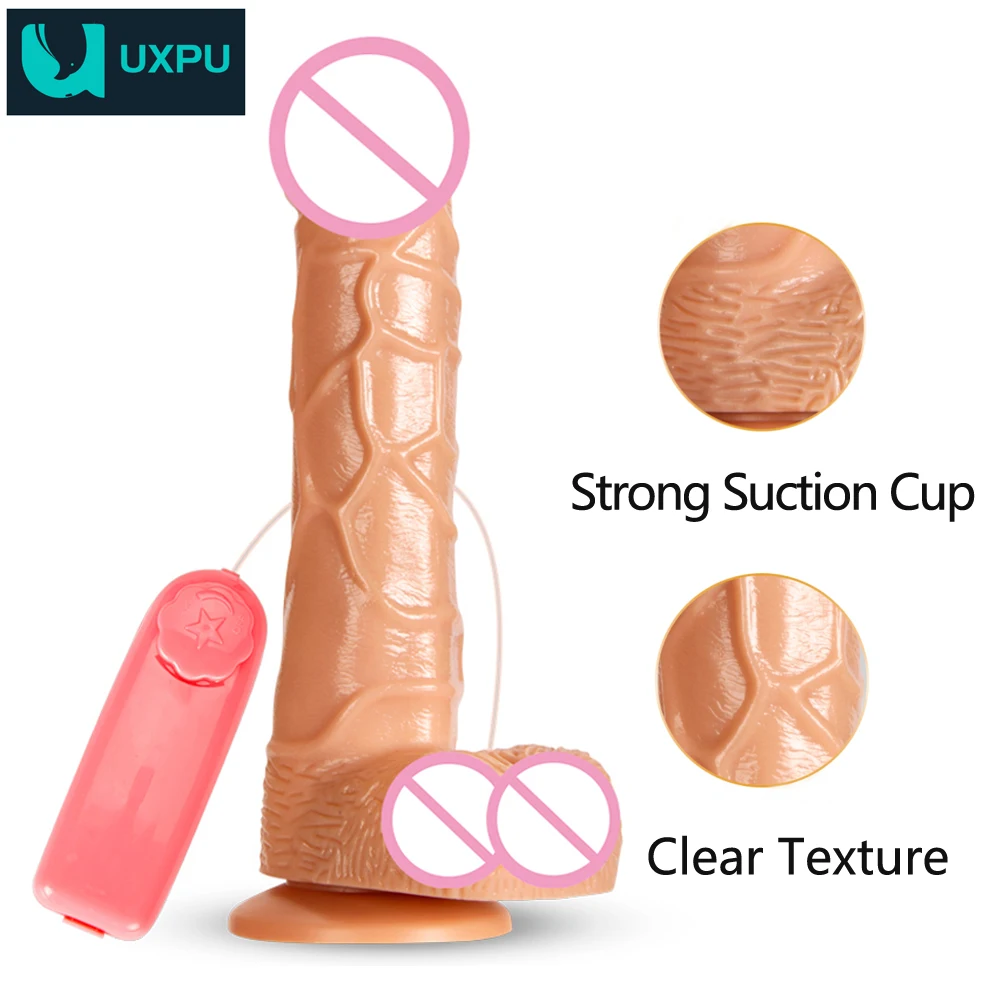 Vibromasseur gode pour femme, énorme pénis réaliste, vibrateurs à ventouse, vibromasseur de bain, jouets sexuels, produits vibrants pour adultes,