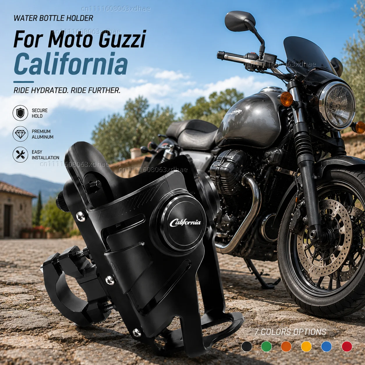 

Motorcycle Water Bottle Holder For Moto Guzzi California 1971-2020 Coffee Beverage Tea Cup Support Modification Accessories
