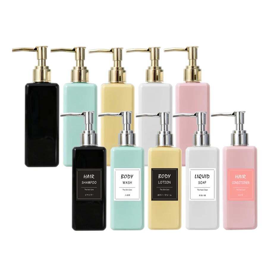 250ml  Soap Dispenser Bottle Square  Shampoo Conditioner Storage Bottle Travel Storage Refillable  Bottle Bathroom Accessories