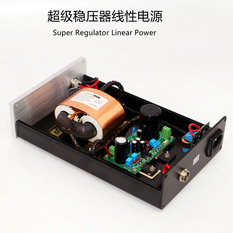 80W High End Linear Power Supply Jung Super Regulator Op Amp Servo Low Noise Discrete Regulator Linear 3-8A Current DC 5 -12V