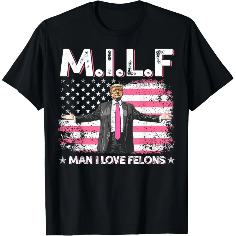 

Trump Pink American Flag 2024 Fun Women's Top T-shirt