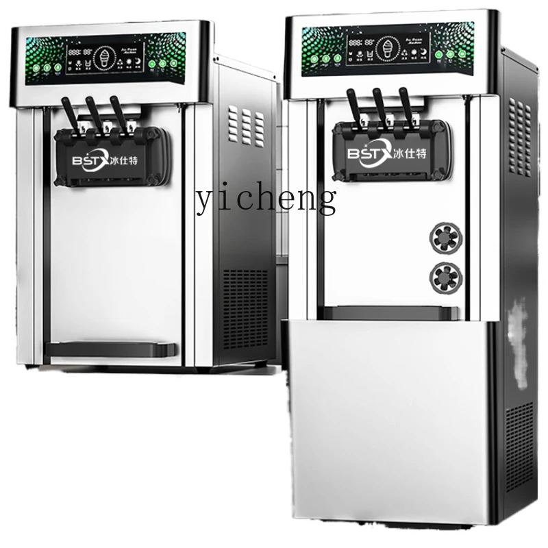 

ZC Vertical Ice Cream Machine Commercial Three-Color Ice Cream Machine Dedicated for Milk Tea Shops Ice Cream Machine