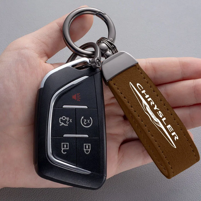 Anillo de llavero con logotipo de coche para Chrysler 300c PT Cruiser Grand Voyager Pacifica Town Country Town, accesorios para llavero de coche