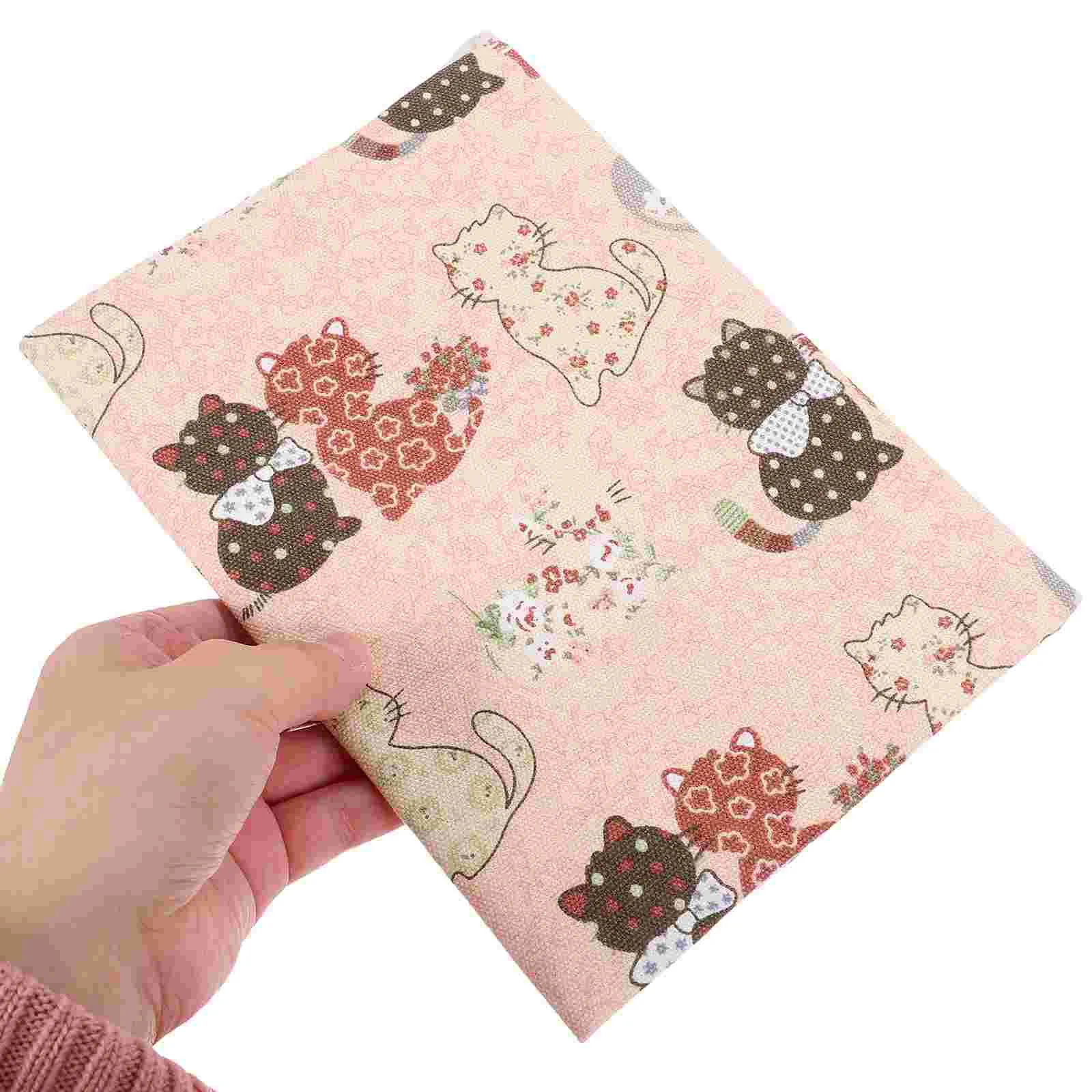 Funda protectora de libro A5, cubierta rígida de tela suave, Protector de libro con patrón de flores, funda ajustable para cuaderno