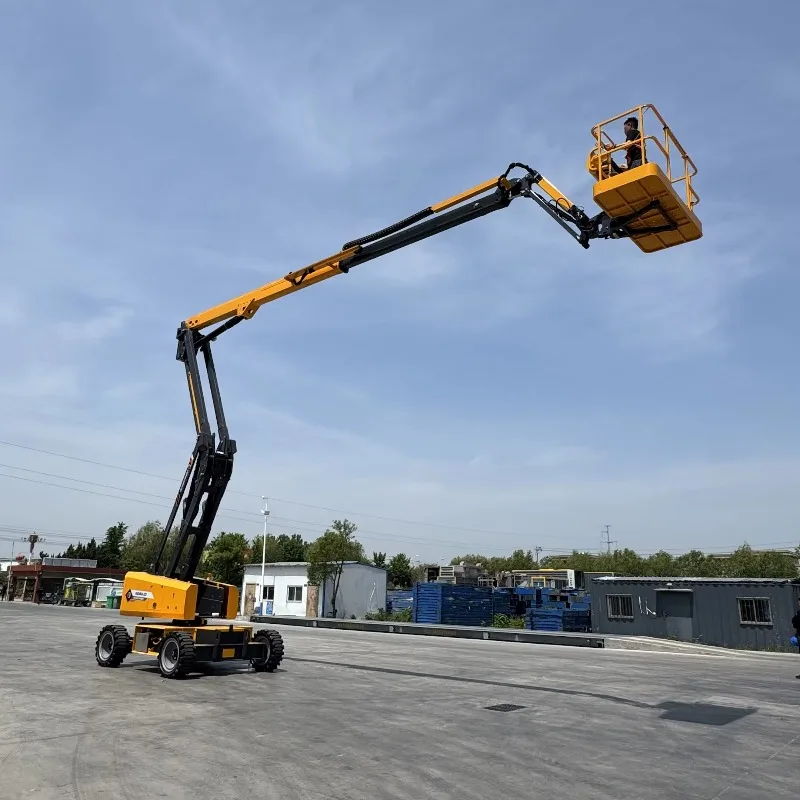 High Performance 22m Mobile Aerial Work Platform for Outdoor Construction Articulated Electric Boom Lift