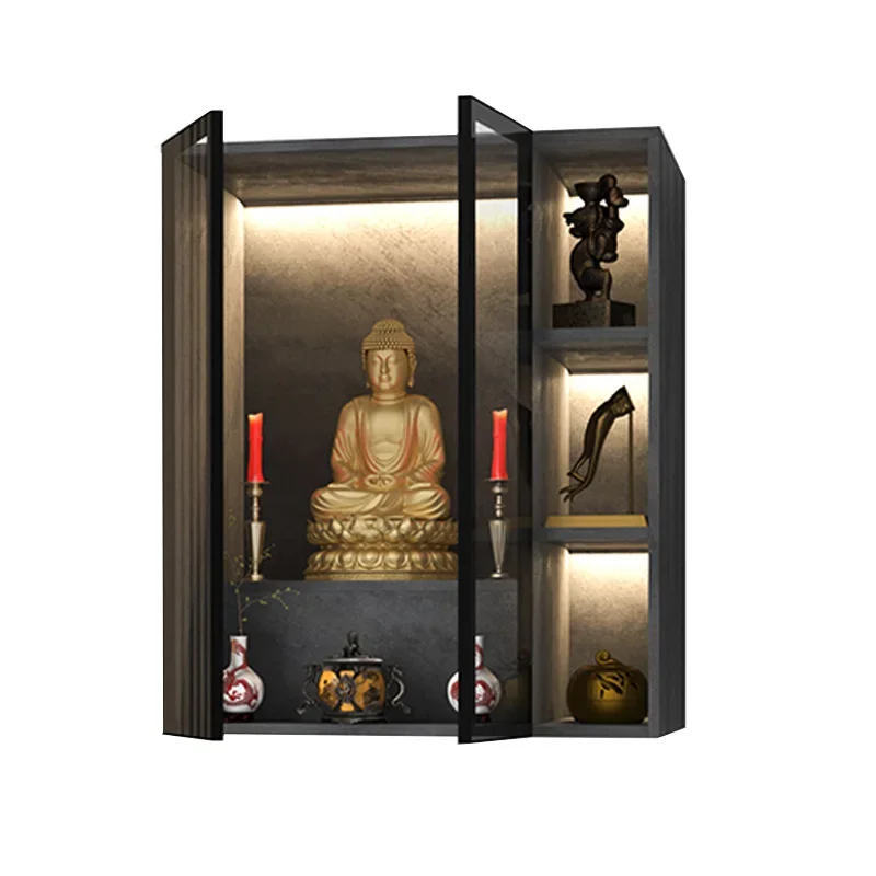 

Hxl Shrine Shrine Wall Hanging Altar Altar Cabinet God of Wealth Bodhisattva Guanyin Seat