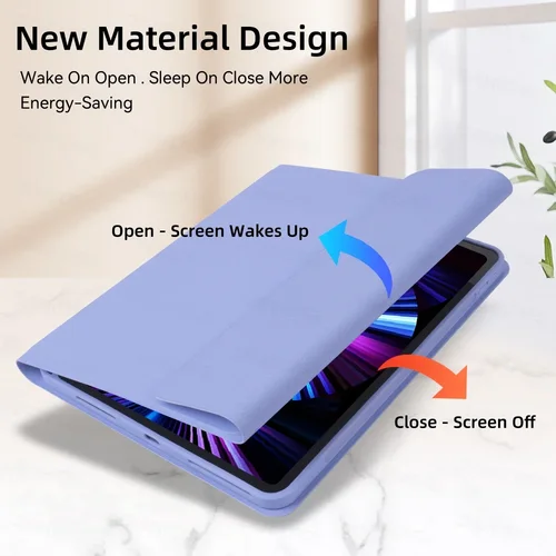 Imagen 2 del producto Para teclado iPad con Funda para nuevo Ipad Air 11 M3 2025 Funda cubierta de teclado Separable