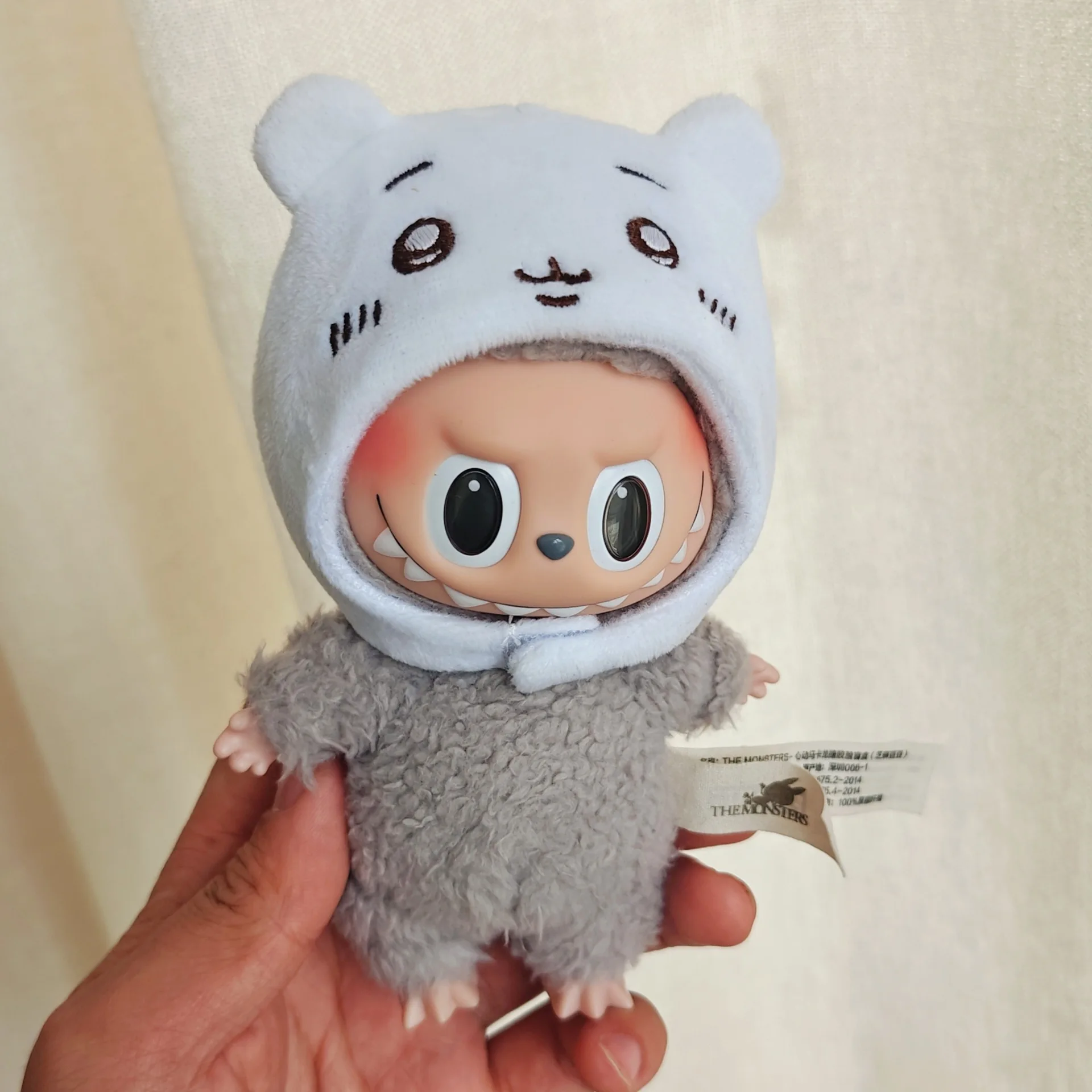 17cm Mini Plush Doll\'S Clothes Outfit Accessories For Korea Kpop Exo Labubu Idol overalls pants set Macaron doll Clothing Gift