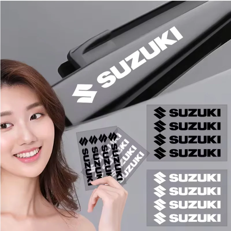 

For Suzuki Samurai Ltz 400 Vitara Gsr 600 Jimny Escudo Swift Car Door Handle Stickers Tire Rear View Mirror Decals Decoration