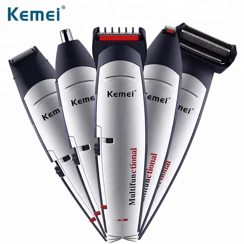 Kemei Rechargeable Electric Hair Clipper KM-560 5 In 1 Hair Clipper Razor Nose Hair Trimmer Body