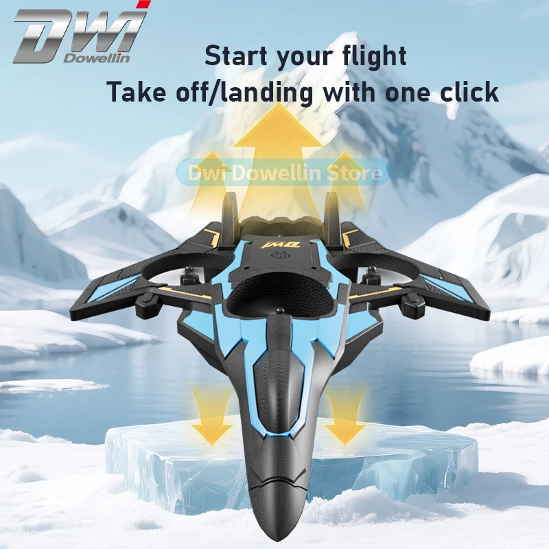 التحكم عن بعد الثابتة الجناح الطائرات التكتيكية DWi 360 تدوير رغوة طائرة شراعية كهربائية تحوم لعبة هليكوبتر الأطفال في الهواء الطلق هدية