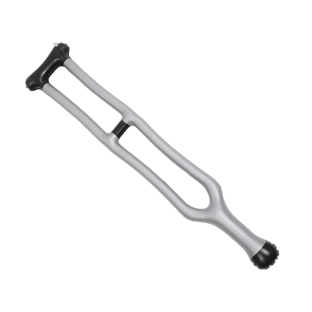 Inflatable Walking Cane Blow Up PVC Crutch Costume Prop Halloween Old Man Cosplay Accessory Walking Stick Cane