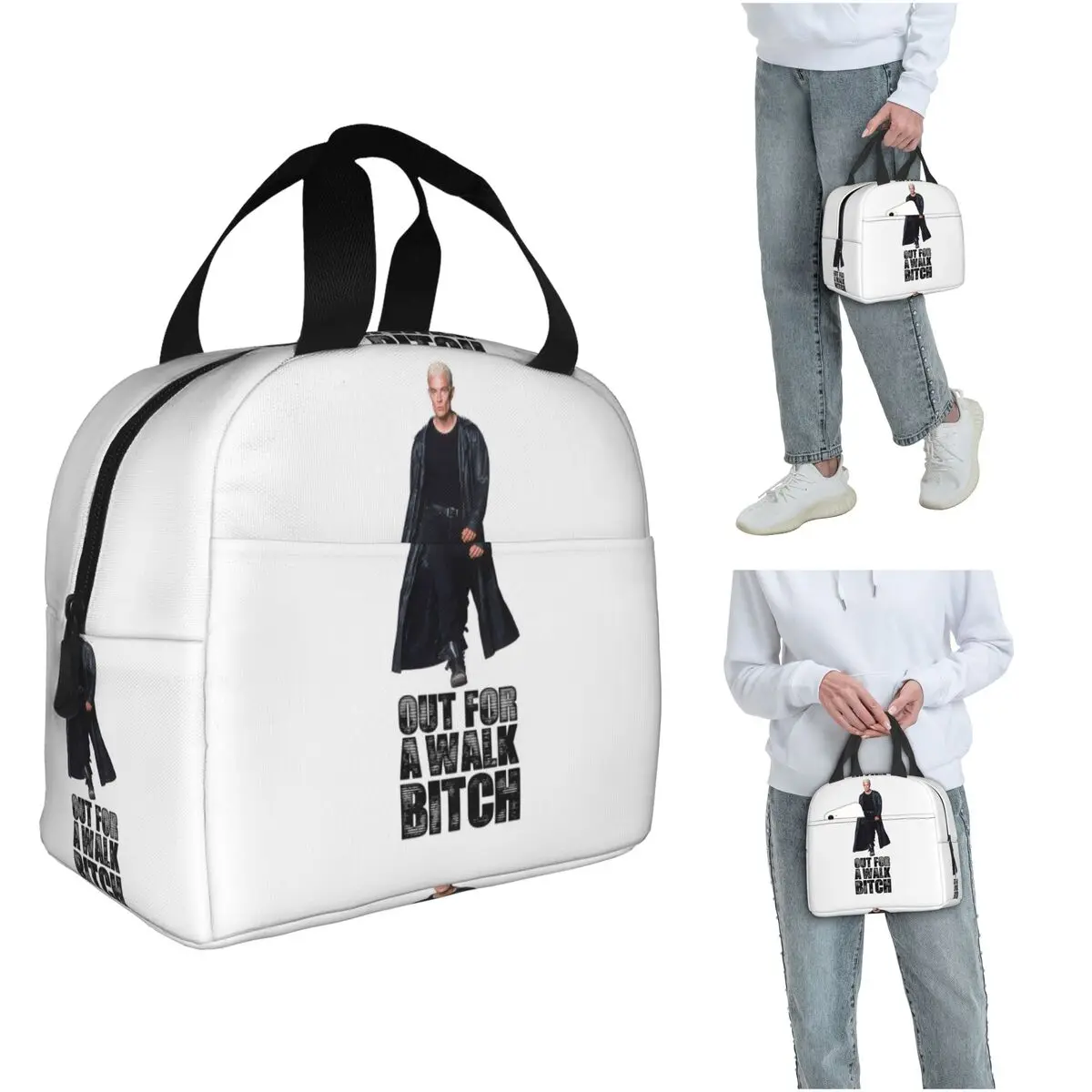 

B-Buffy-S The Vampires Slayer Insulated Lunch Bag for Women Office Cooler Thermal Food Box Tote Portable Lunch Boxes Container