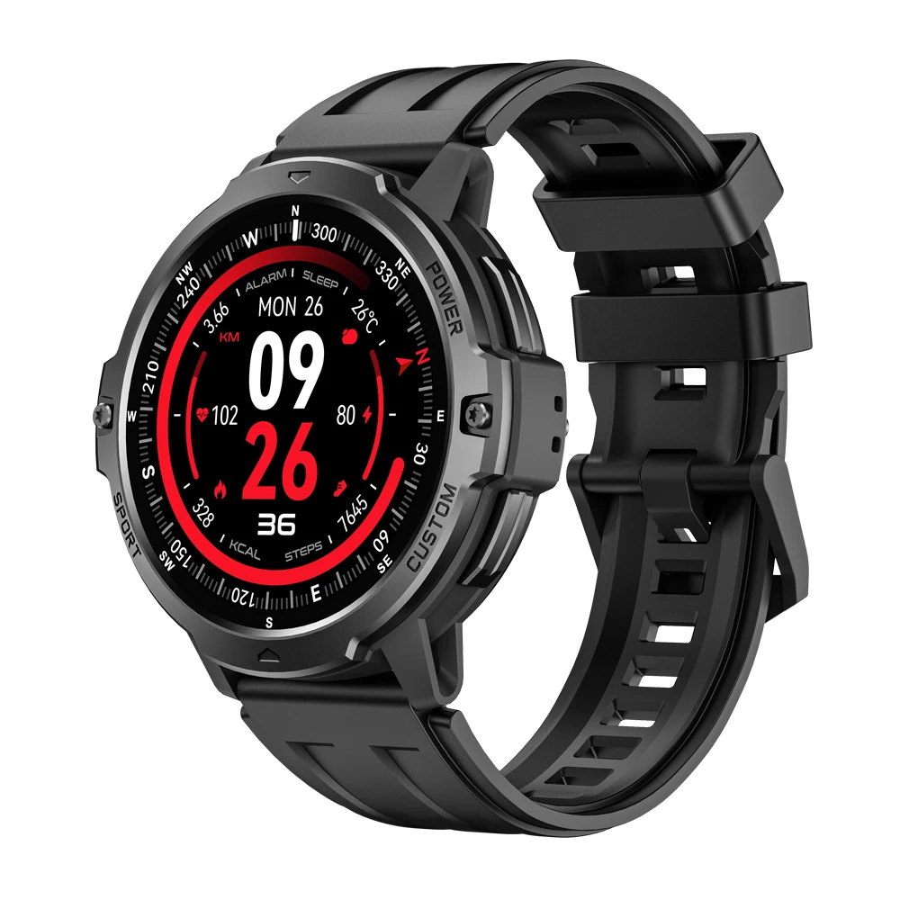 

6-осевой гироскоп, уличные GPS-спортивные умные часы, Bluetooth-вызов, встроенный GNSS-компас, фонарик, 30 м, водонепроницаемые умные часы для мужчин