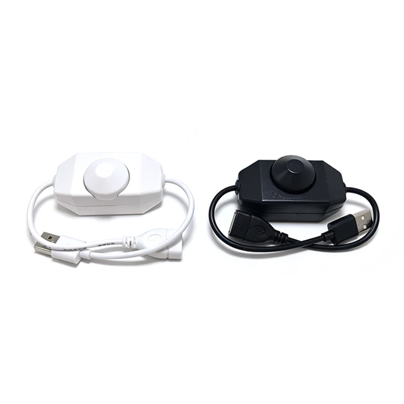 5V USB Knob Stepless Dimmer Controller Single Channel Brightness Adjust for 5050 2835 LED Strip Light